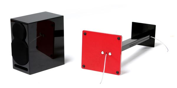 Norstone  Lautsprecherständer Esse Schwarzhochglanz/Schwarzglas, paar