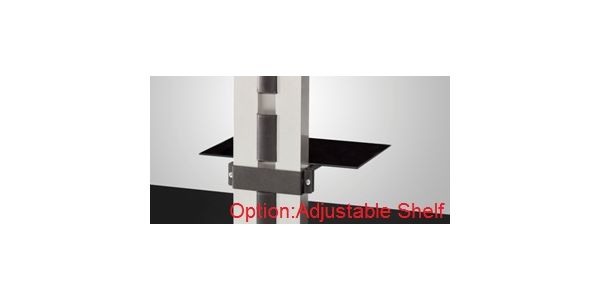 Sonorous TV Möbel Standfuss pl2511-b-inx mit halterung schwarzglas