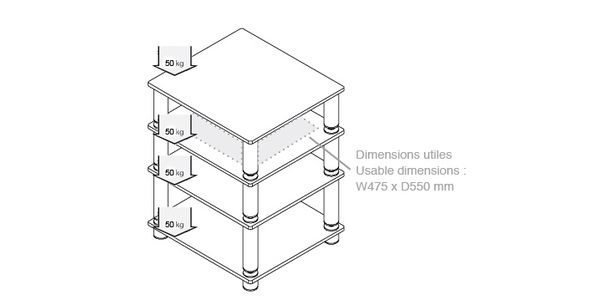 Hi-Fi Möbel Norstone STÄBBL