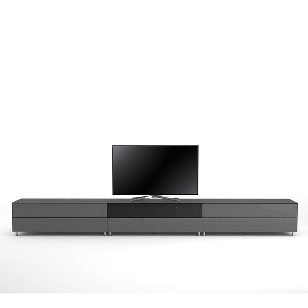TV Lowboard Epure SALON SOUND K4 Glitzernder Graphitglas