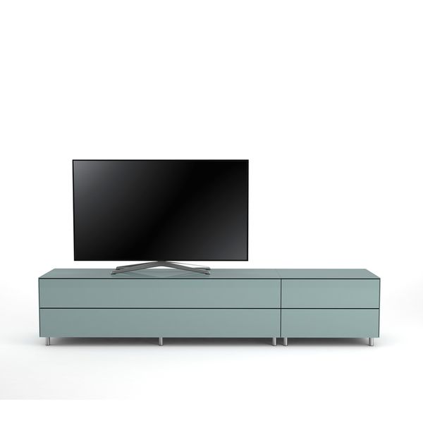 TV Möbel Lowboard 225 cm Epure LOFT K2 Nordic Blauglas