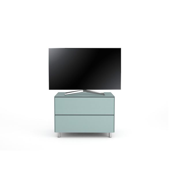 TV Möbel Lowboard 65 cm Epure PRATIK Nordic Blauglas