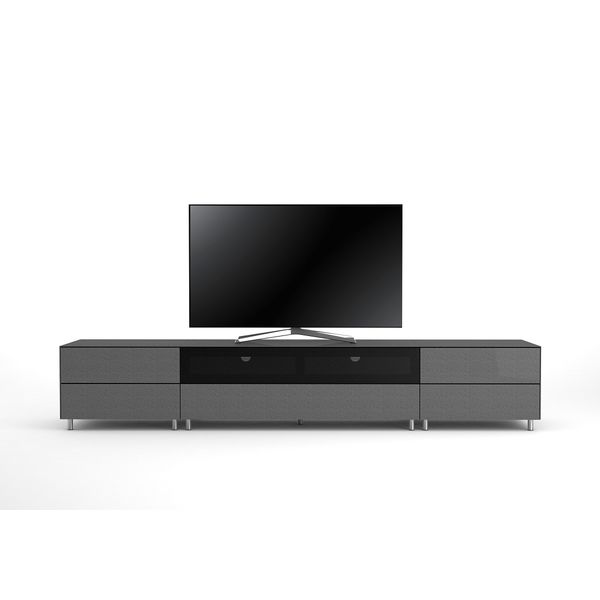 TV Lowboard Epure SALON SOUND K2 Glitzernder Graphitglas
