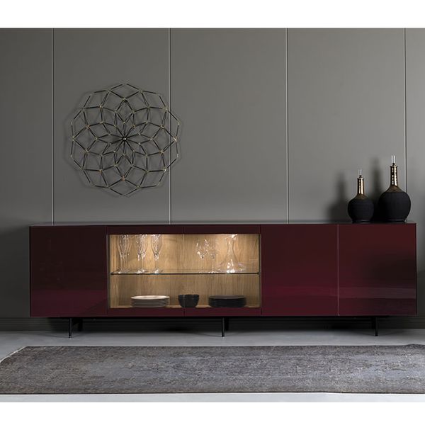 Buffet Sonorous Elements, Combinaison Vitrine SB-K36, L=265 cm, H=73 CM