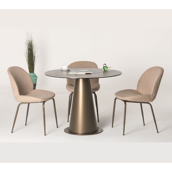 Table de Salle à Manger ADA, Céramique, Rond 100 cm